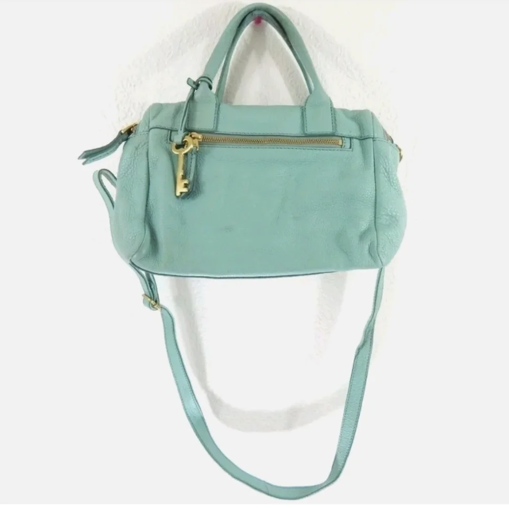 Fossil Erin Crossbody Leather Purse Blue